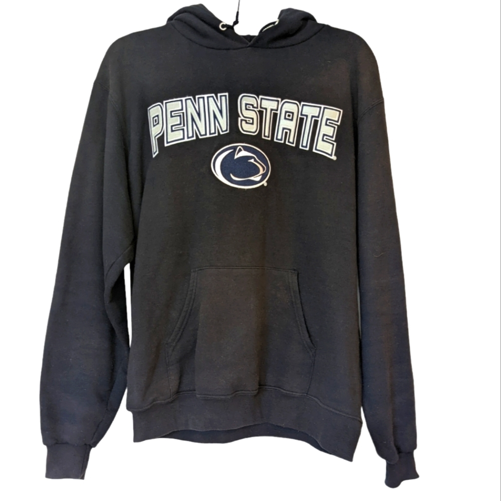 Champion Penn State College sweatshirt hoodie embroidered applique patch medium